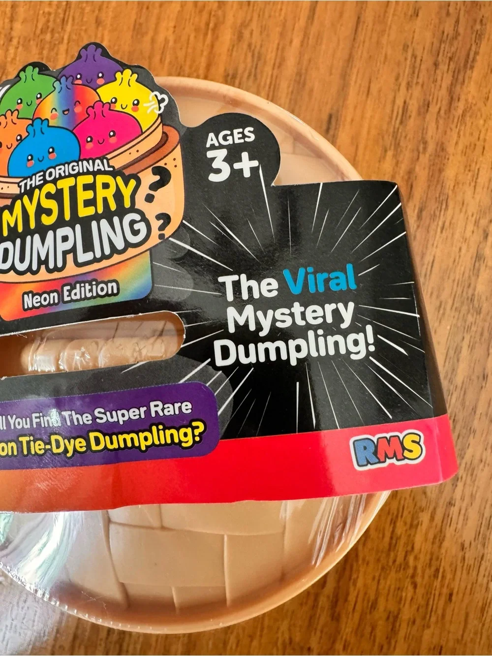 RMS Mystery Dumpling Neon Edition Viral Squishy Super Rare Tie Dye. Sealed NWT